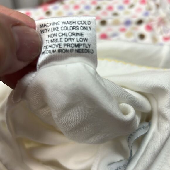 Hug Me First White with yellow embroidery smocked Pima Cotton Footie EUC 0-3 m - Picture 11 of 11